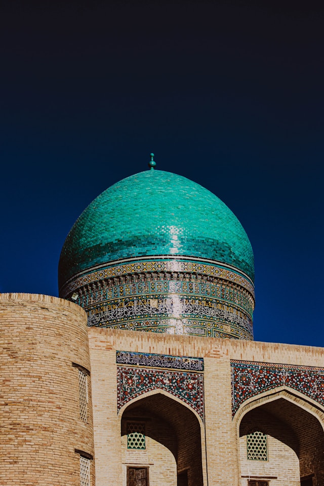 Architecture turquoise en Ouzbékistan